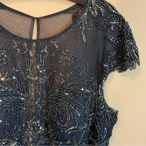 XSCAPE Navy Floor Length  Evening Gown
NWT (Firm Price) - Picture 6 of 12